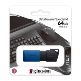KINGSTON PENDRIVE USB-A 3.2 64GB DTXM/64GB NERO/BLU