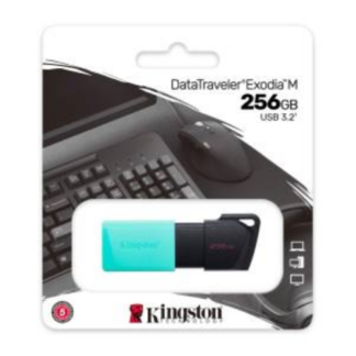 KINGSTON PENDRIVE USB-A 3.2 256GB DTXM/256GB NERO/AZZURRO