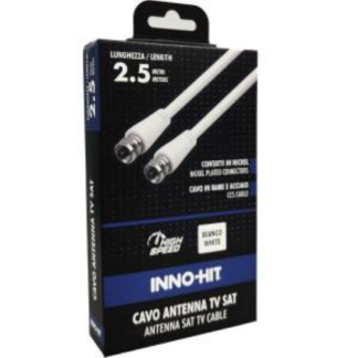 INNO-HIT CAVO ANTENNA SAT COASSIALE 2.5M WHITE