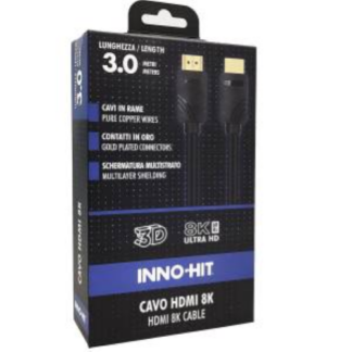 INNO-HIT CAVO HDMI CONTATTIORO 8K 60HZ 3M BLACK