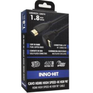 INNO-HIT CAVO HDMI HIGH-SPEED CONNETTORE 90 HDR 1.8M BLACK