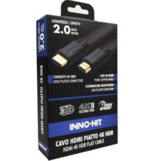 INNO-HIT CAVO HDMI PIATTO 4K HDR 2M BLACK