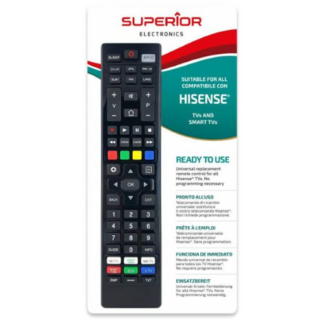 SUPERIOR TELECOMANDO UNIVERSALE HISENSE FUNZIONI SMART TV SM