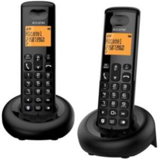 TELEFONO CORDLESS ALCATEL E160 DUO BLACK