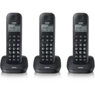 TELEFONO CORDLESS BRONDI GALA TRIO BLACK ITALIA