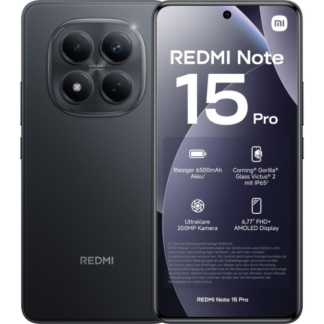 XIAOMI REDMI NOTE 15 PRO 8+256GB 6.77" BLACK ITALIA